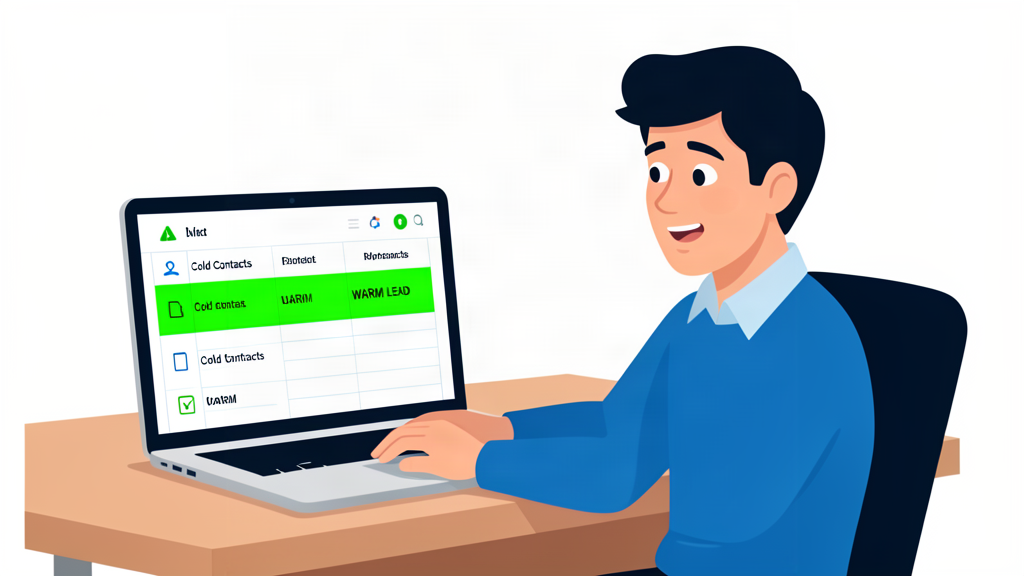 buy web design leads: Agency owner reviewing a list of warm leads featuring web design leads for a web design agency owner...