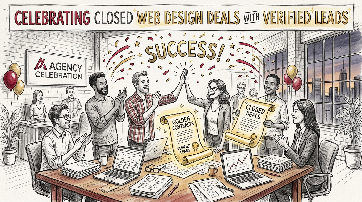 Call to action banner for buying web design leads