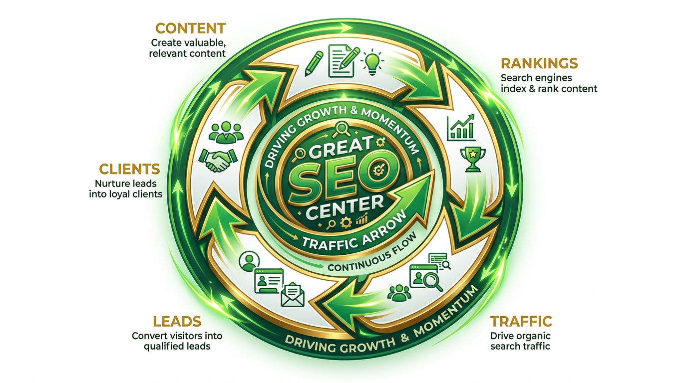 SEO lead generation workflow showing qualified prospects