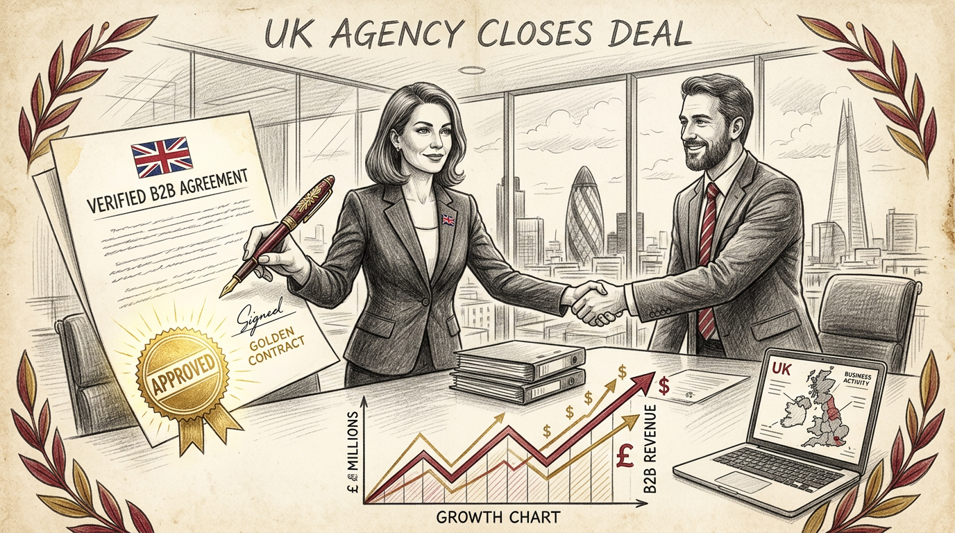 Call to action banner for buying UK B2B leads