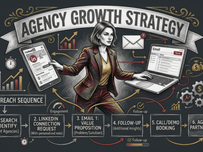 Outbound Sales Strategies - featured image showing lead generation for agencies