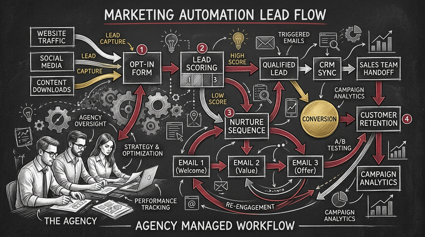 Buy Marketing Automation Leads - featured image showing lead generation for agencies