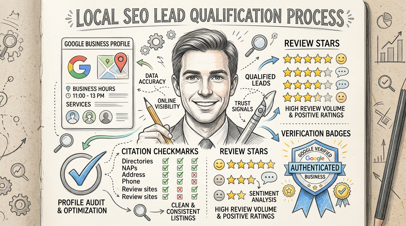 Infographic showing local SEO lead generation tactics