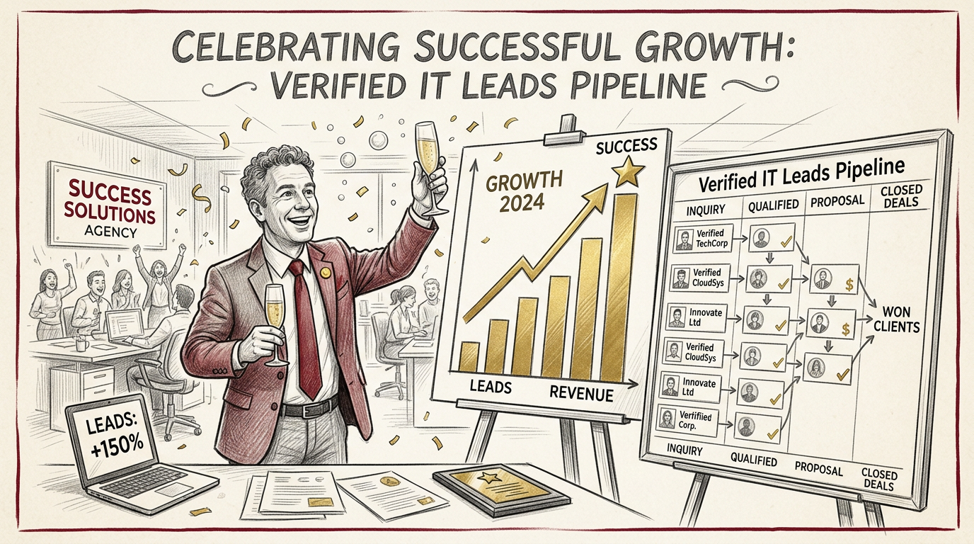 Call to action banner for IT services lead generation