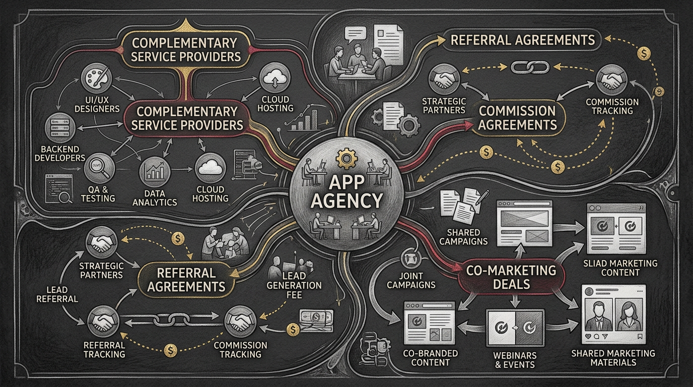 Mobile app lead generation - outreach templates showing personalized cold emails and LinkedIn messages to startup founders