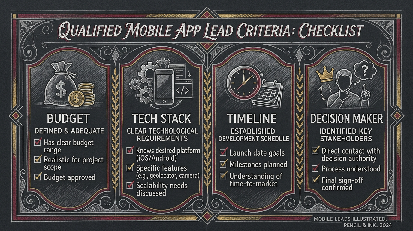 How to get mobile app leads - tech conference networking showing app developers meeting potential clients and exchanging contacts