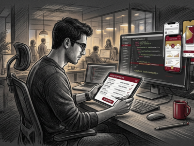 p mobile app leads hero - lead generation illustration for LeadPot