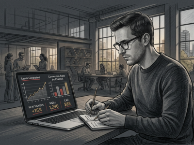 p saas leads hero - lead generation illustration for LeadPot