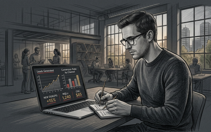 p saas leads hero - lead generation illustration for LeadPot
