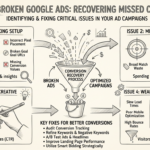 PPC Lead Generation for Agencies - Infographic broken Google Ads campaigns missed conversions