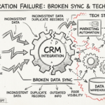 Crm Integration Lead Generation For Agencies - Infographic CRM integration client signals broken data sync tech stack gaps