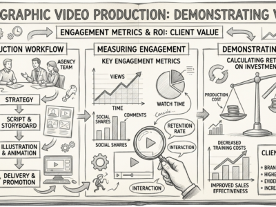Video Production Lead Generation For Agencies - Infographic video production ROI engagement metrics agency client value