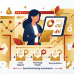 Email Marketing Lead Generation for Agencies - Professional illustration email marketing lead generation email automation client acquisition modern